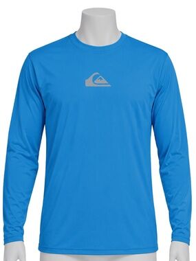 Quiksilver Solid Streak UPF 50 Rashguard / Shirt - NWT Mens 2XL Blue - #50072-A5